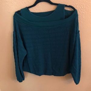 Free People turquoise sweater